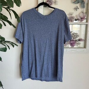 H&M Men's Short Sleeve Crew Tee in Heather Blue Size XL
